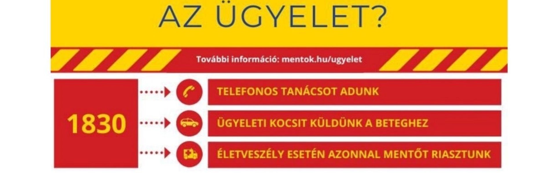 1830 – az egységes ügyeleti hívószám